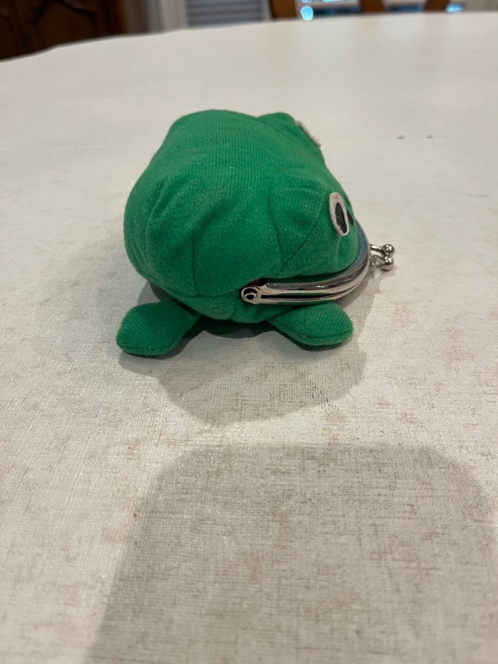 Sold Adorable Green Frog plush Coin Purse. So cute! - Picture 2 of 6